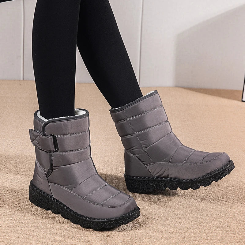 Stivaletti invernali imbottiti unisex alla caviglia