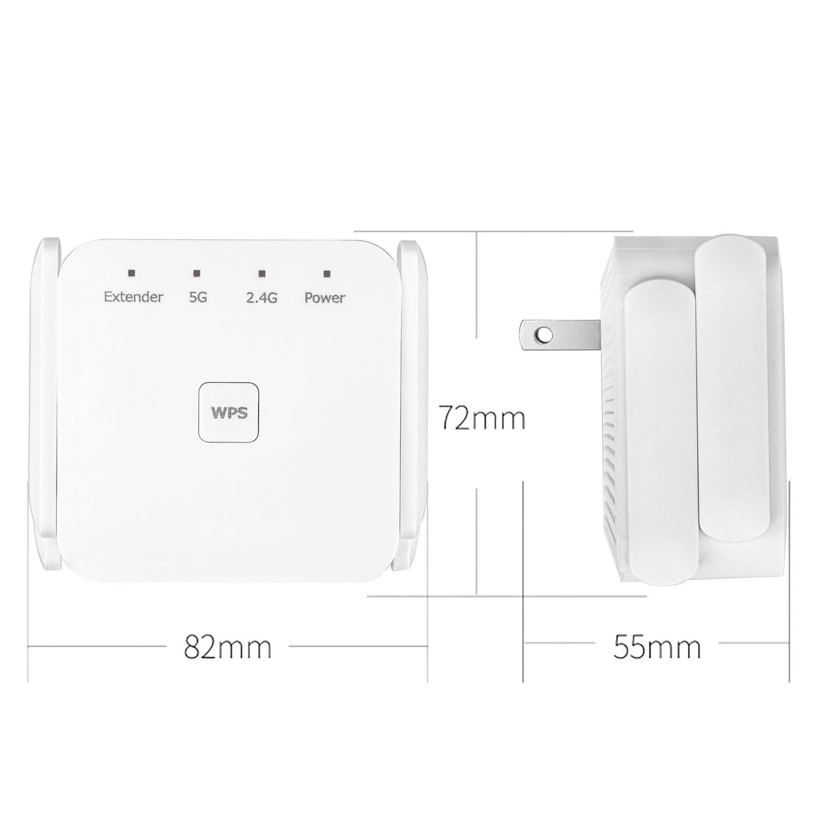 Extensor de alcance Wi-Fi de doble banda compatible con 1200 Mbps