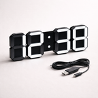 3D LED-digitalvægur med dæmpbart display