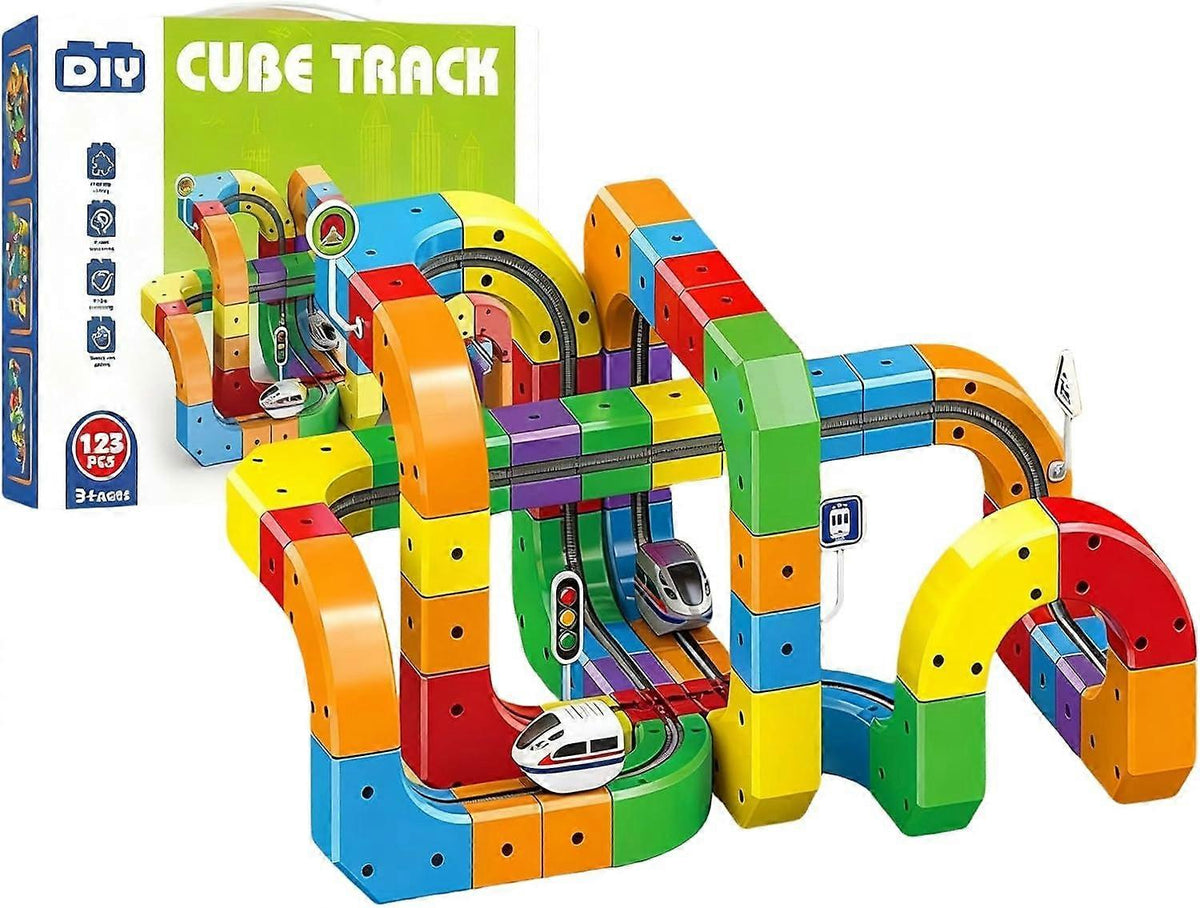 Set interattivo per costruire piste con cubi
