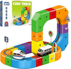 Set interattivo per costruire piste con cubi