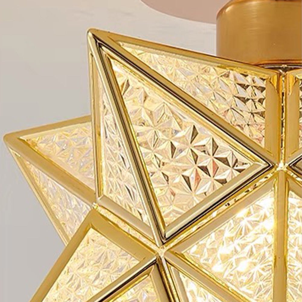 Geometric Star Ceiling Light