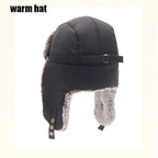 Faux Fur-Lined Winter Trapper Hat