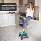 Foldable Step Stool with Grip Surface