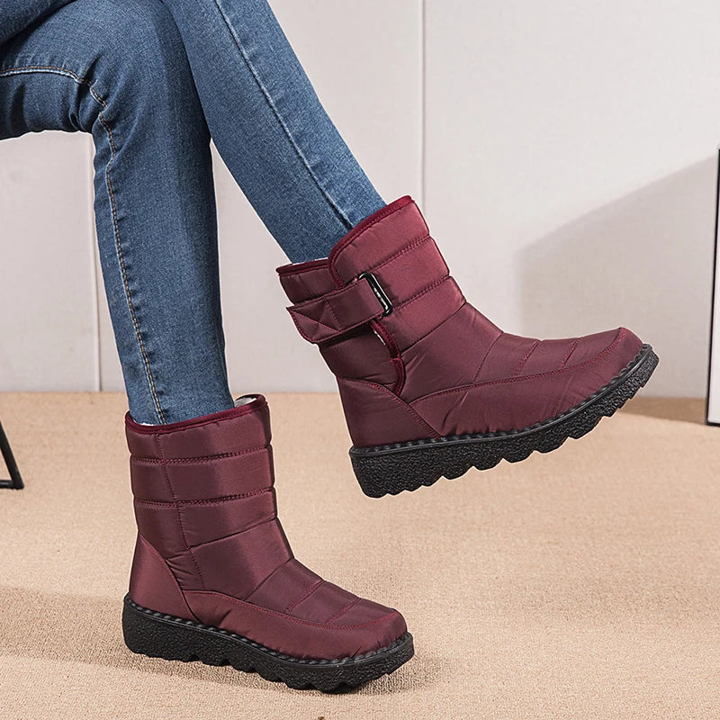 Stivaletti invernali imbottiti unisex alla caviglia