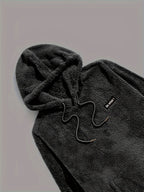 Set felpa con cappuccio e jogger in pile testurizzato