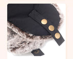 Faux Fur-Lined Winter Trapper Hat