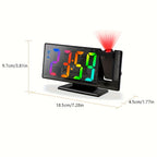 Reloj despertador digital con proyección LED