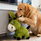 Juguete de peluche para perros con forma de burro