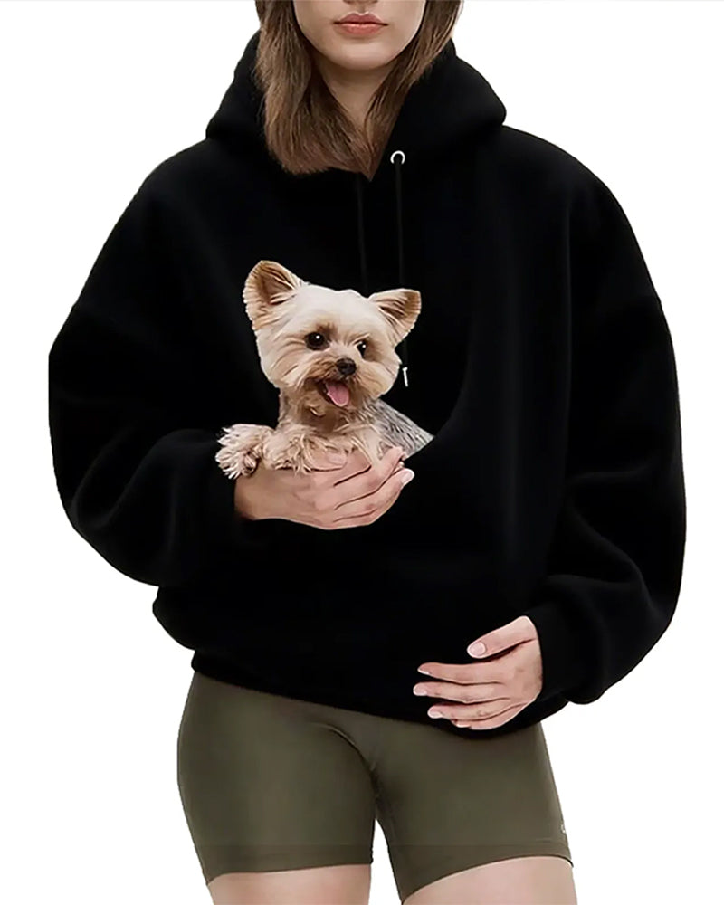 Women’s Oversized Fleece Hooded Pullover
