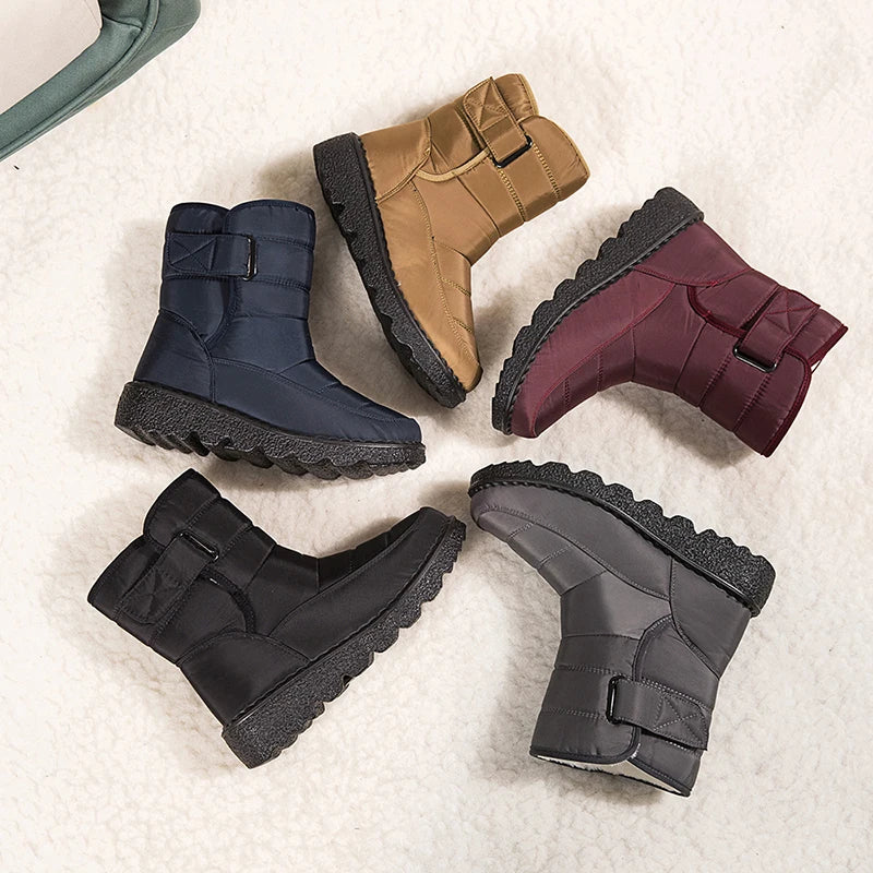 Stivaletti invernali imbottiti unisex alla caviglia
