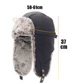 Faux Fur-Lined Winter Trapper Hat