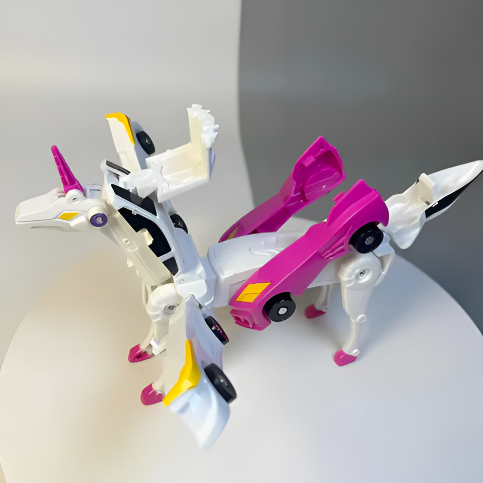 Förvandlingsbar bil- och Pegasus-leksak