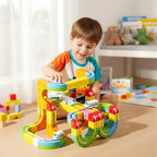 Set interattivo per costruire piste con cubi