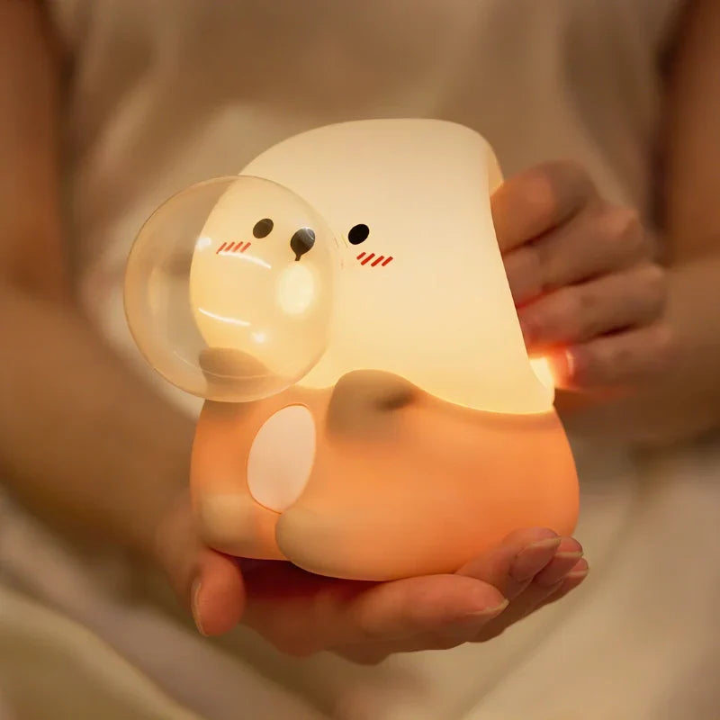 Rechargeable Animal LED Night Light with Tap Control