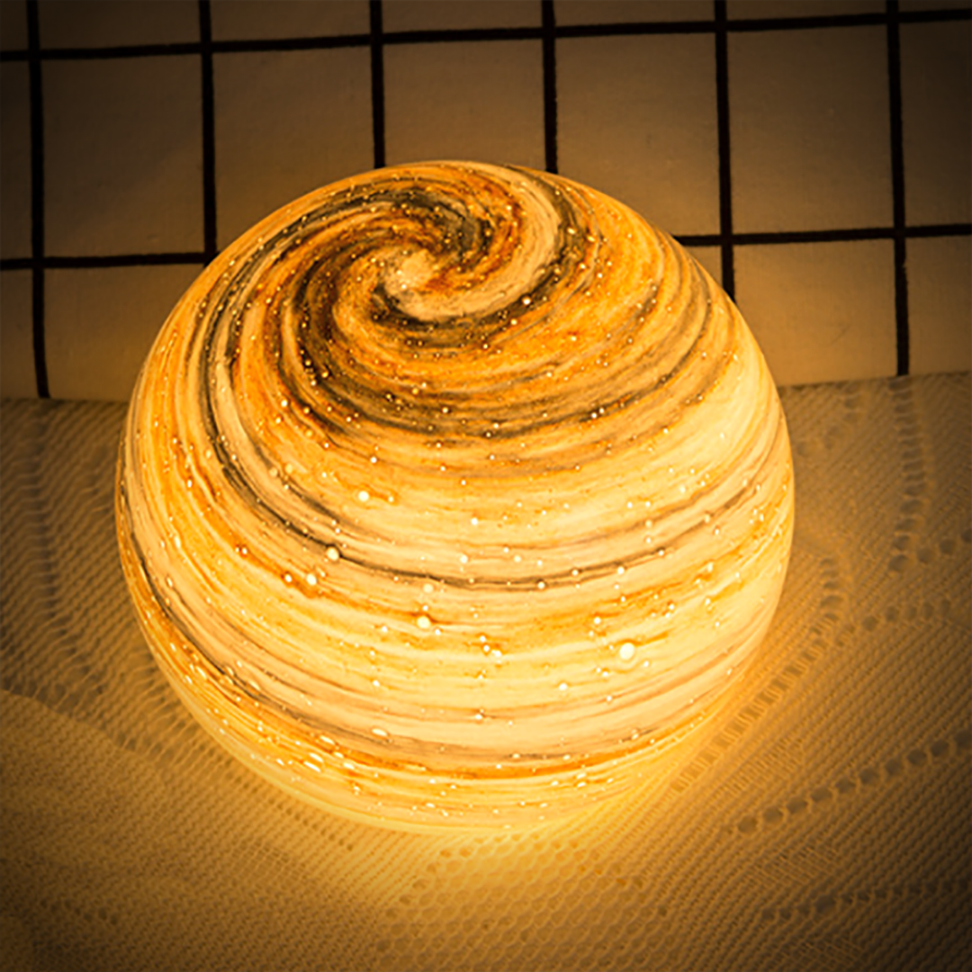 Glass Moon Globe Table Lamp