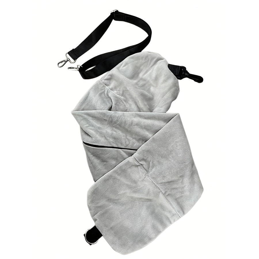 Almohada de viaje cervical ponible con almacenamiento