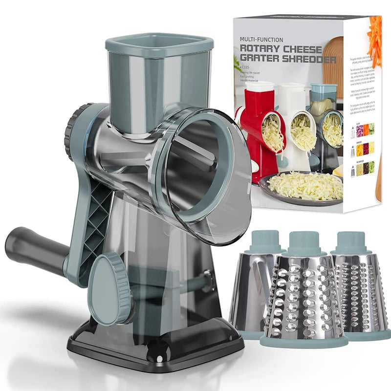 3-in-1-Drehreibe mit Saugnapf