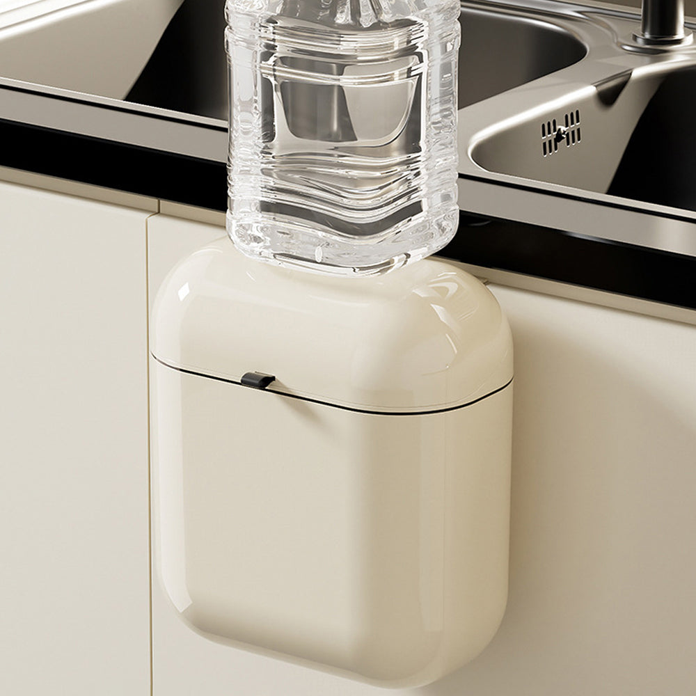 Wall-Mounted Kitchen Waste Bin with Lid