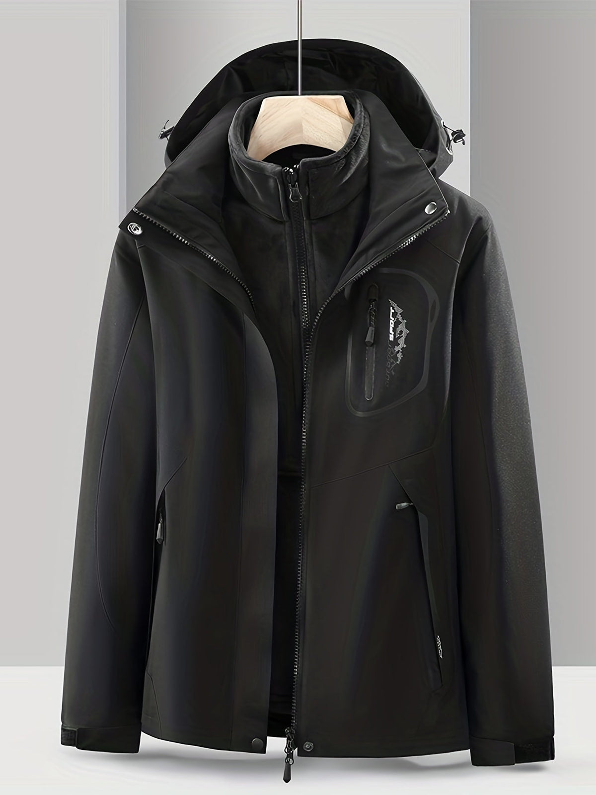 Women's Hooded Three-in-One Jacket