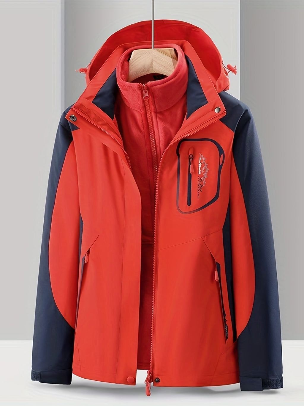 Women's Hooded Three-in-One Jacket