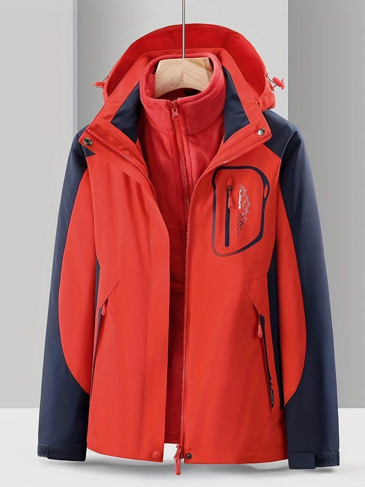 Women's Hooded Three-in-One Jacket