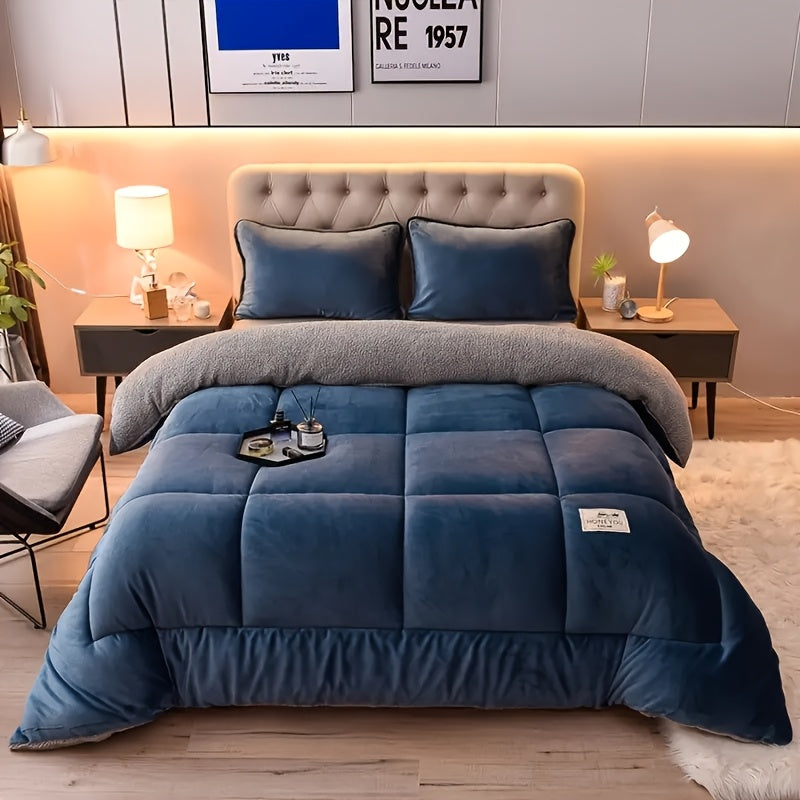 Plush Quilted Bedspread Set