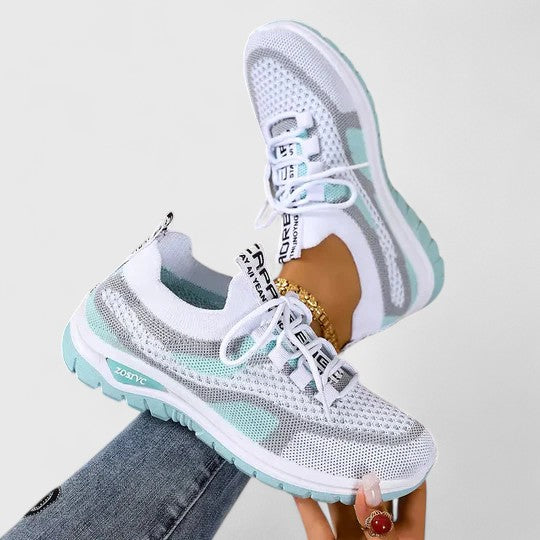 Åndbare snøresneakers til kvinder