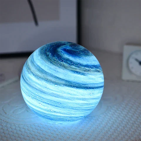 Glass Moon Globe Table Lamp