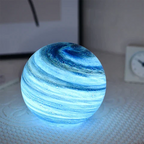 Colour-Changing Cosmic Glass Table Lamp