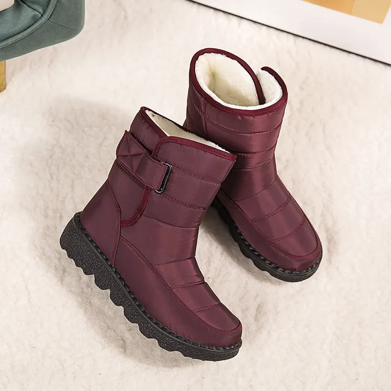 Stivaletti invernali imbottiti unisex alla caviglia