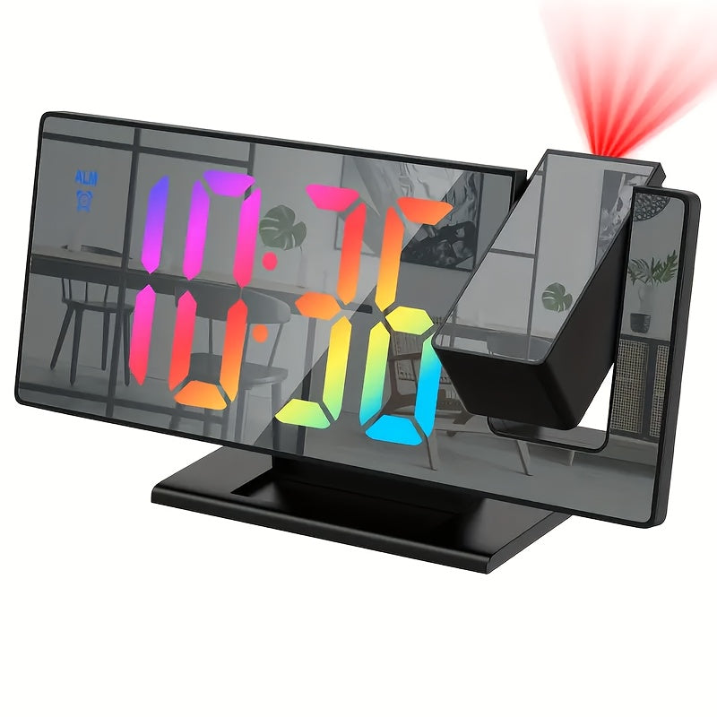 Reloj despertador digital con proyección LED