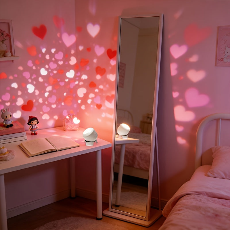 LED-lampa med hjärtprojektion