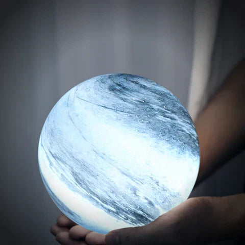 Glass Moon Globe Table Lamp