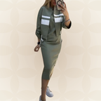 Women’s Contrast Detail Dress Set