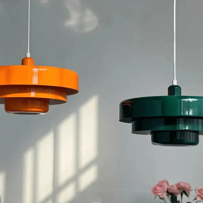 Lampada a sospensione LED moderna a strati per soffitto