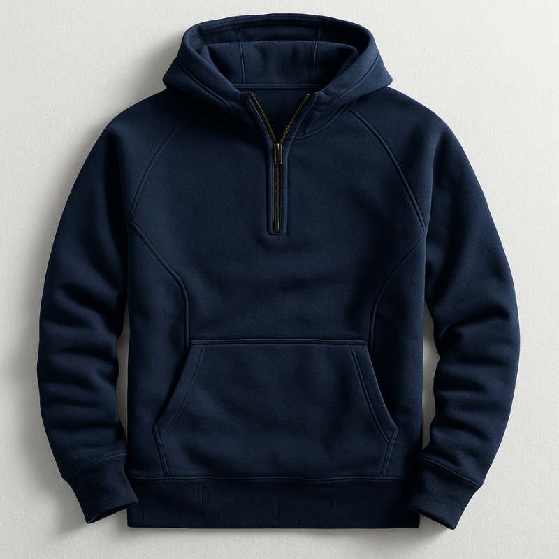 Men’s Half-Zip Hooded Sweatshirt