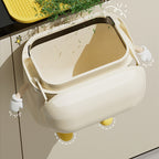 Wall-Mounted Kitchen Waste Bin with Lid