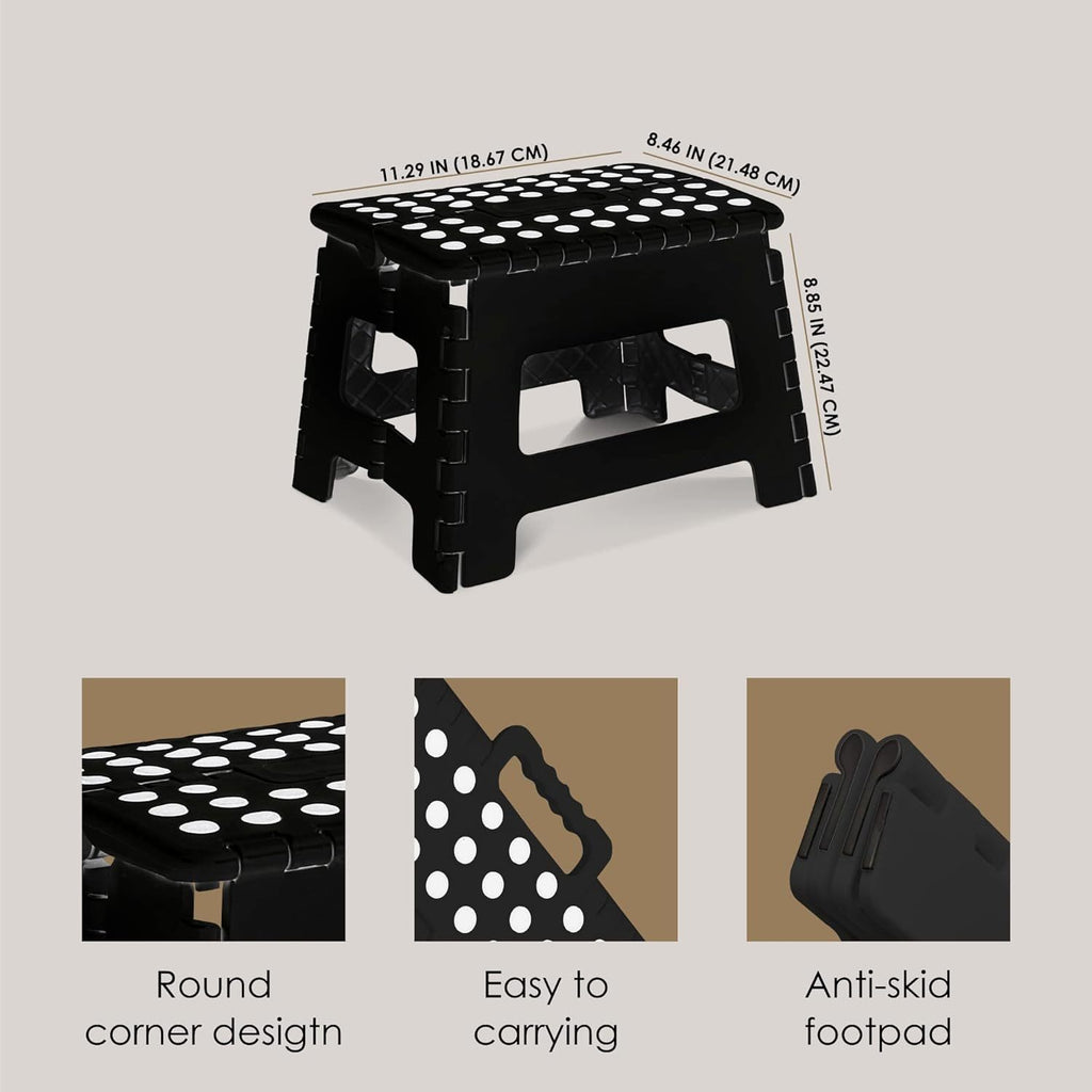 Foldable Step Stool with Grip Surface