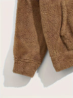 Set felpa con cappuccio e jogger in pile testurizzato