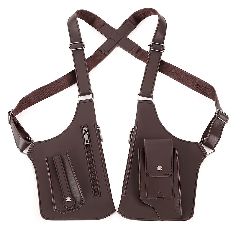 Bolso bandolera con múltiples bolsillos