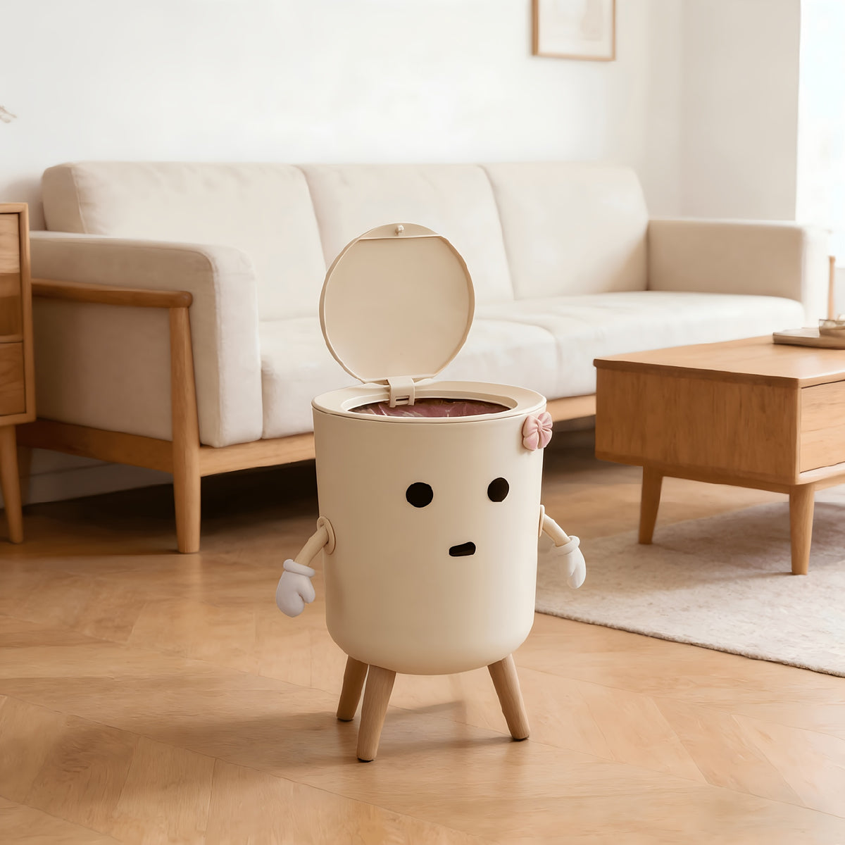 Character Design Pedal Bin
