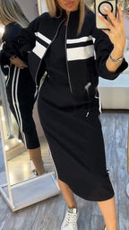 Women’s Contrast Detail Dress Set