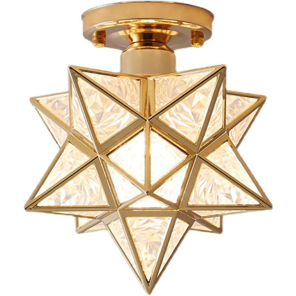 Geometric Star Ceiling Light