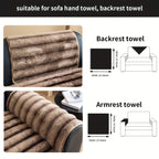 Plush Ribbed Sofa Cover