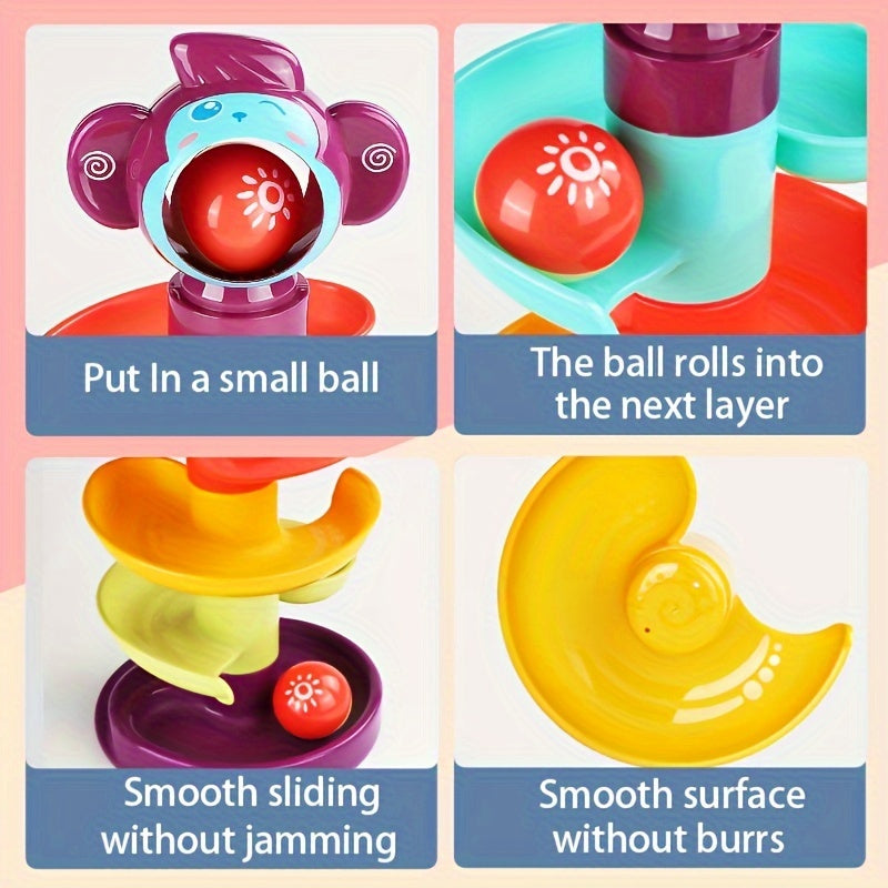 Spiral Ball Track Activity Toy