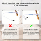 Soporte para tubo de CPAP de uso junto a la cama