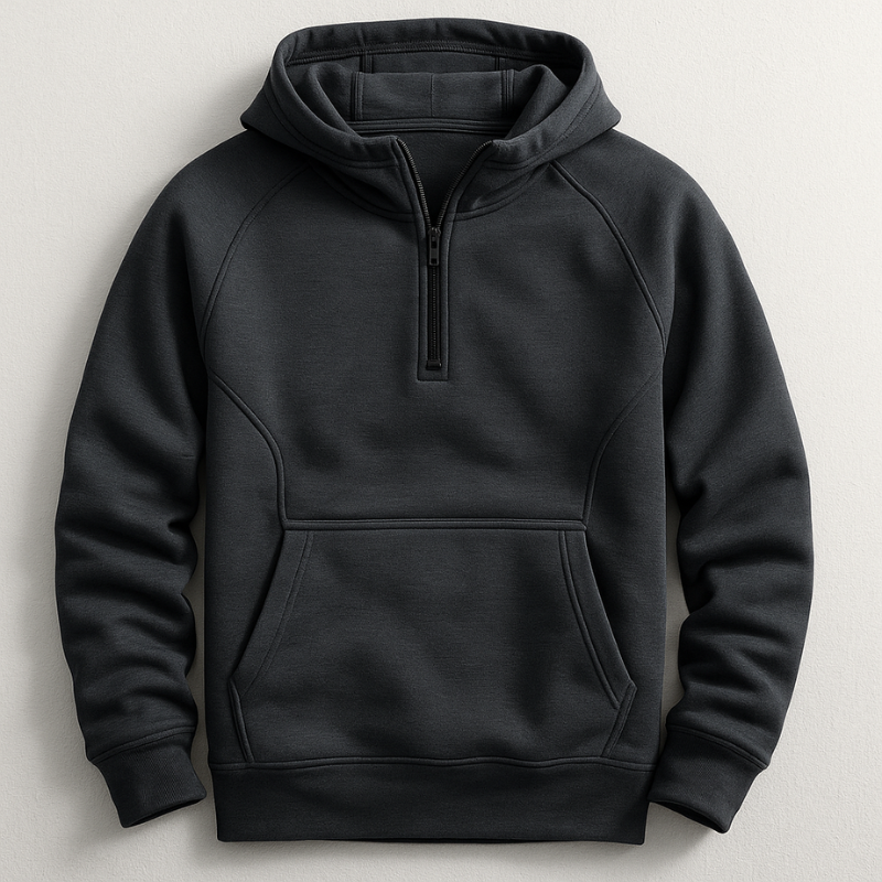 Men’s Half-Zip Hooded Sweatshirt