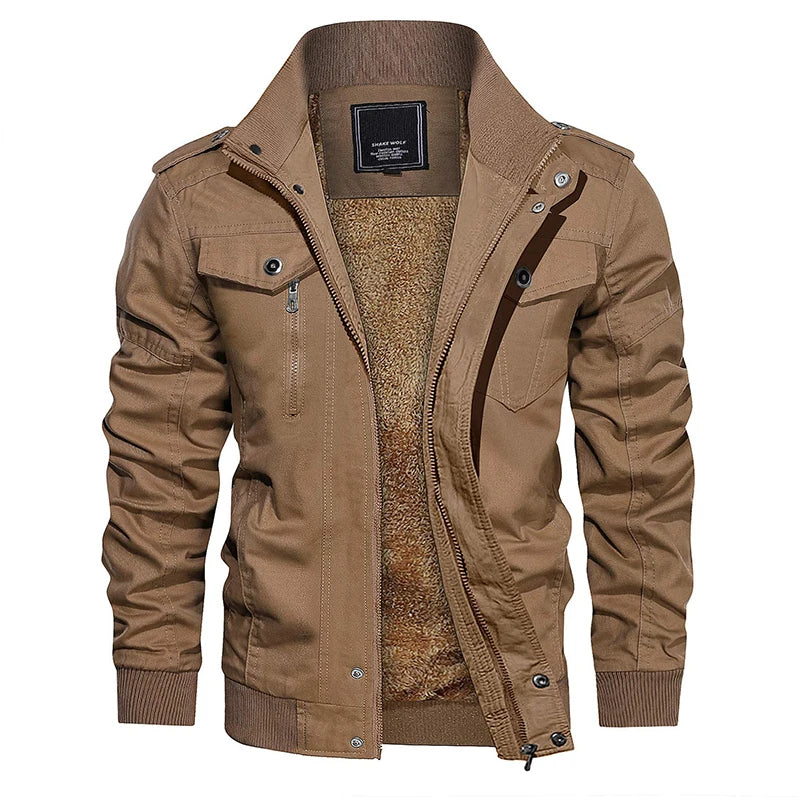 Men’s Fleece-Lined Utility Jacket