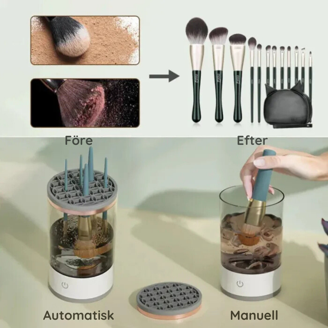Automatisk makeupbørsterenser Pro